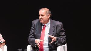 El director general de CRónicas, Alejandro Sopeña, durante la jornada Horizonte Madrid Norte en Alcobendas