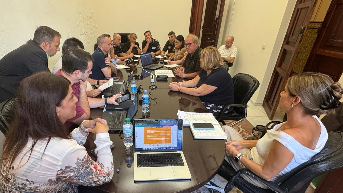 La reunión del Cecopal en Santa Pola, este jueves.
