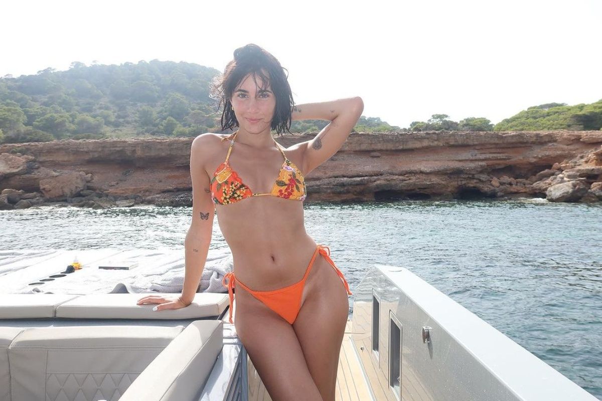 Aitana durante sus vacaciones en Ibiza