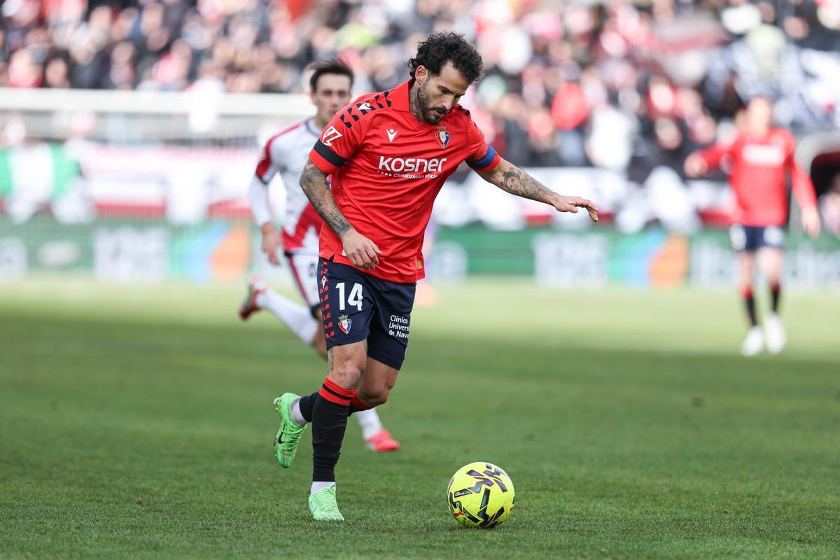Rubén García ne el último encuentro del CA Osasuna en Vallecas