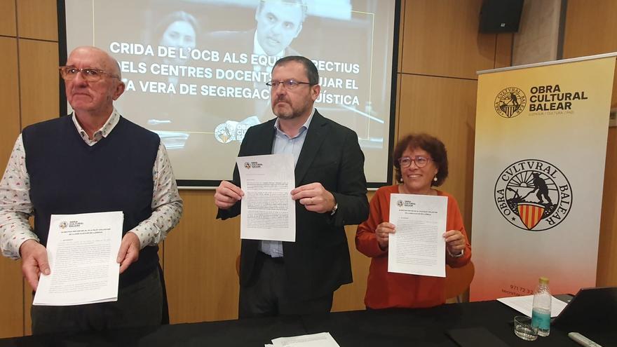 &quot;Es ilegal, incoherente y segregador&quot;: los 10 motivos con los que la OCB persuade a los centros de Mallorca para que no se adhieran al plan lingüístico