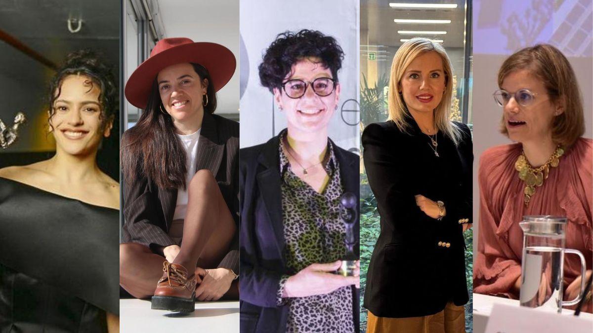 Rosalía, Regina Rodríguez, Núria López-Bigas, Anna Golsa i Margarita Salvans