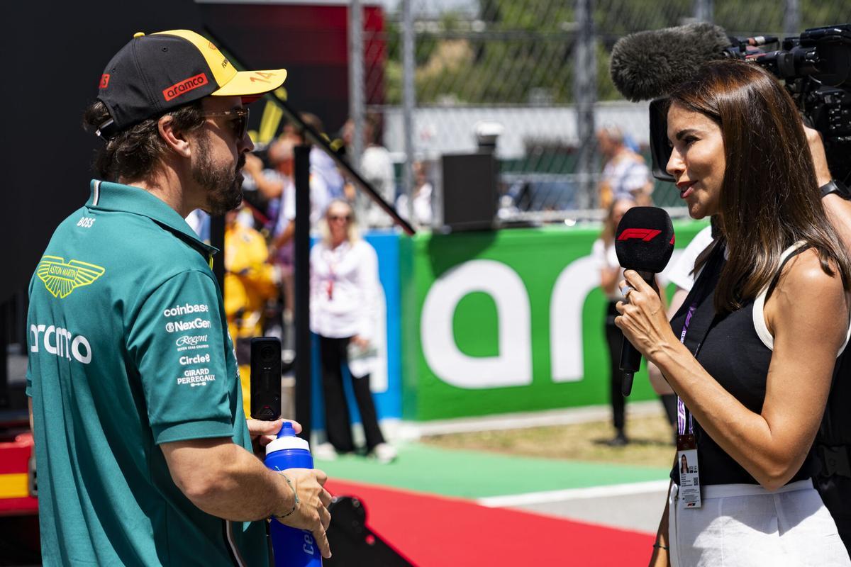 Fernando Alonso y Melissa Jiménez.