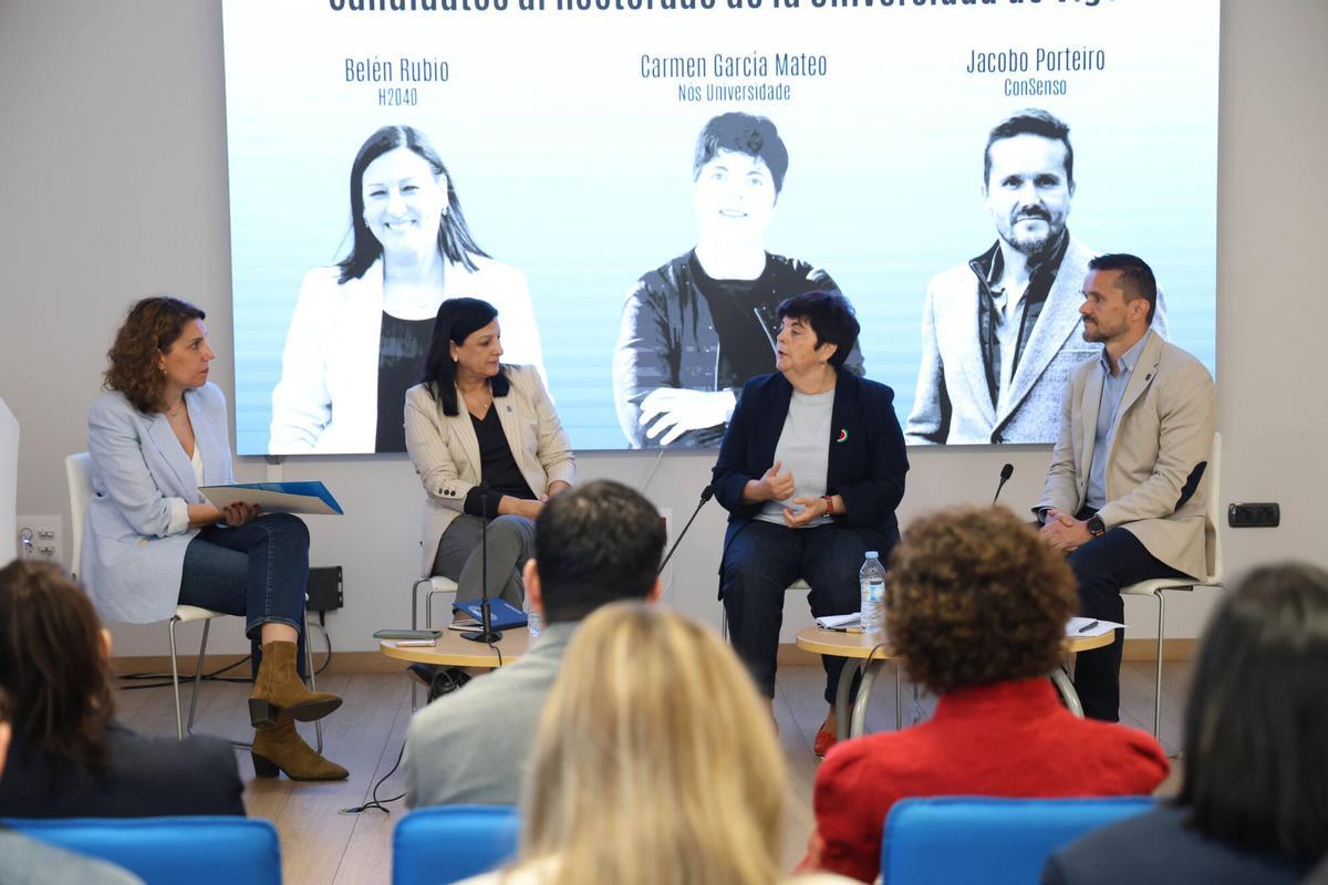 Encuentro con los tres candidatos al Rectorado de la UVigo en Faro