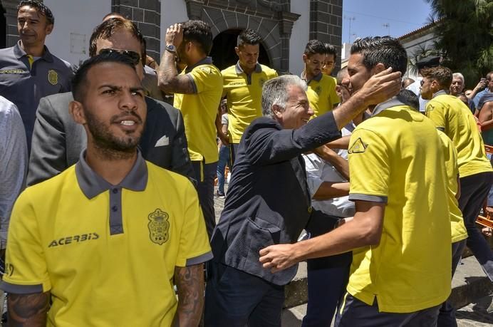 16/08/2017 TEROR. Visita de la UD Las Palmas a la Virgen del Pino en la Básilica de Teror. FOTO: J.PÉREZ CURBELO