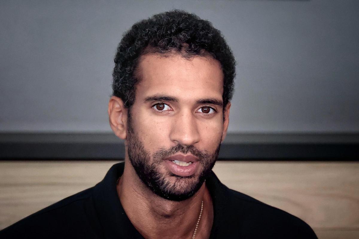 Thomas Scrubb, el día de su presentación como jugador del CB Canarias.