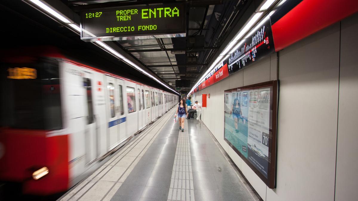 Imagen de archivo del metro de Barcelona