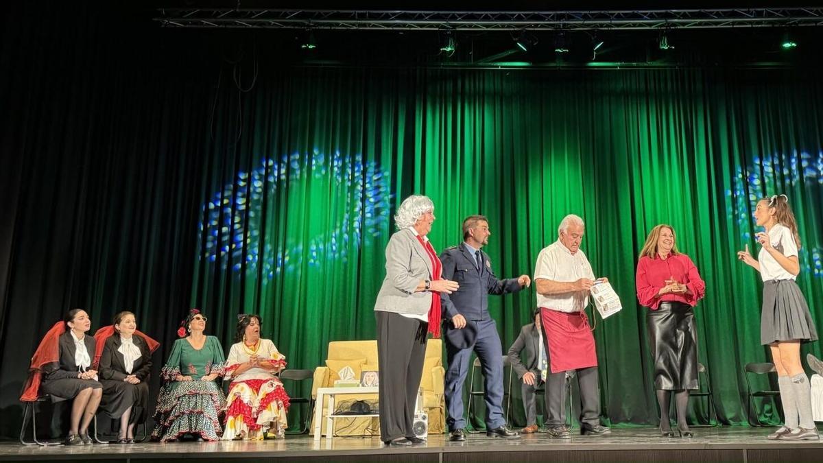 Parte de la obra sobre el escenario.