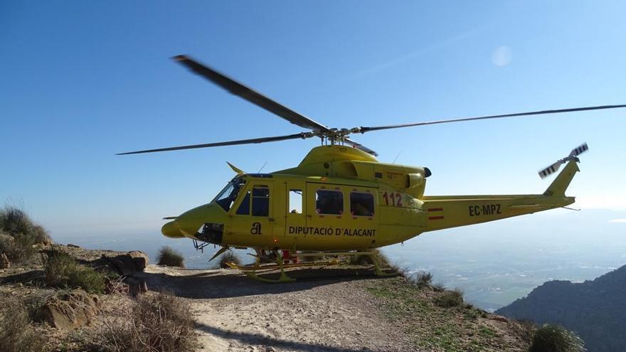 Rescatan a un senderista en la Cruz de la Muela con una luxación en la rodilla