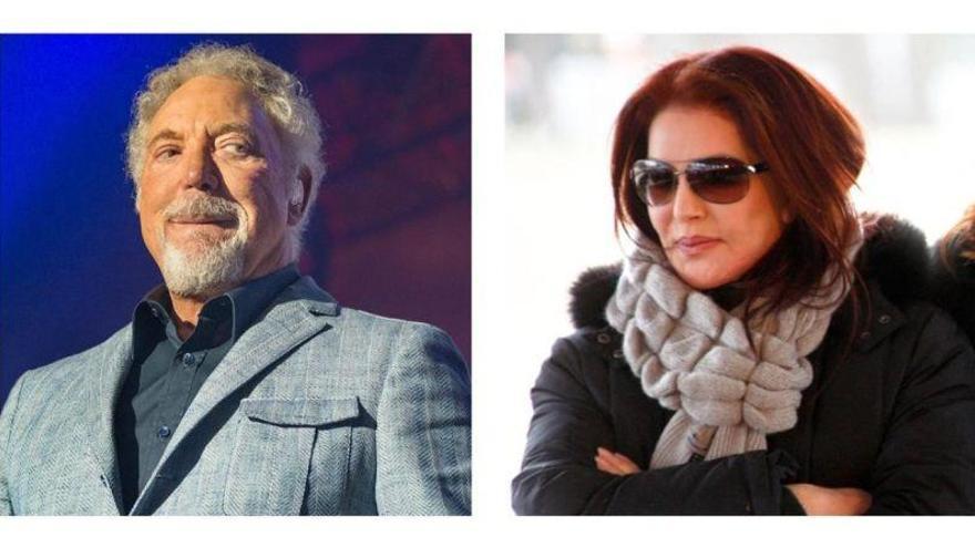 Tom Jones sale con Priscilla Presley