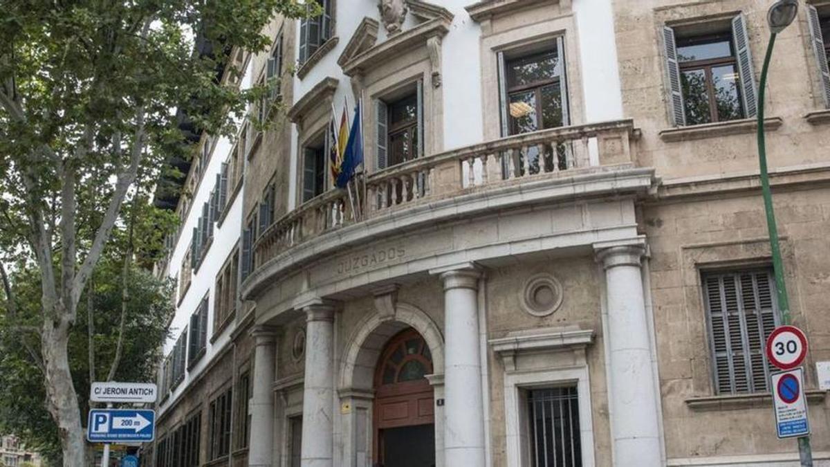 Exterior de la sede judicial de Vía Alemania, en Palma.