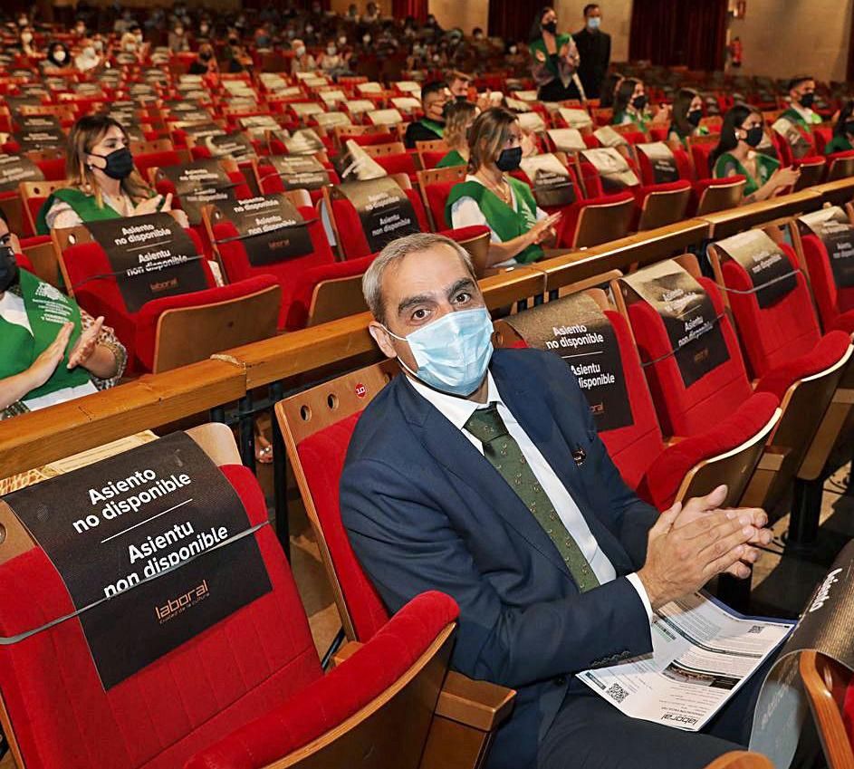 Jacobo Cosmen durante el acto. | J. P.