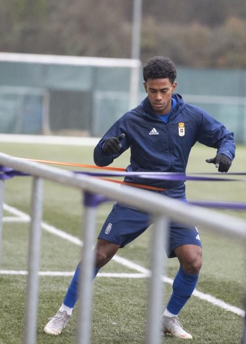 Entrenamiento del Real Oviedo en Tensi