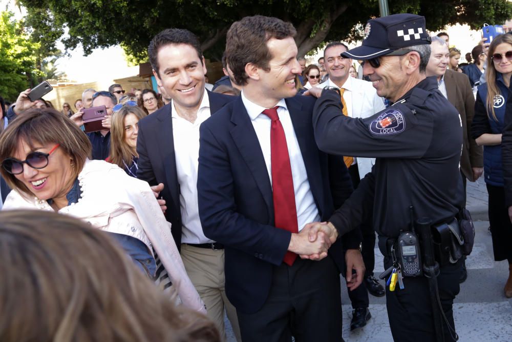 Pablo Casado visita Murcia un día antes del cierre de campaña