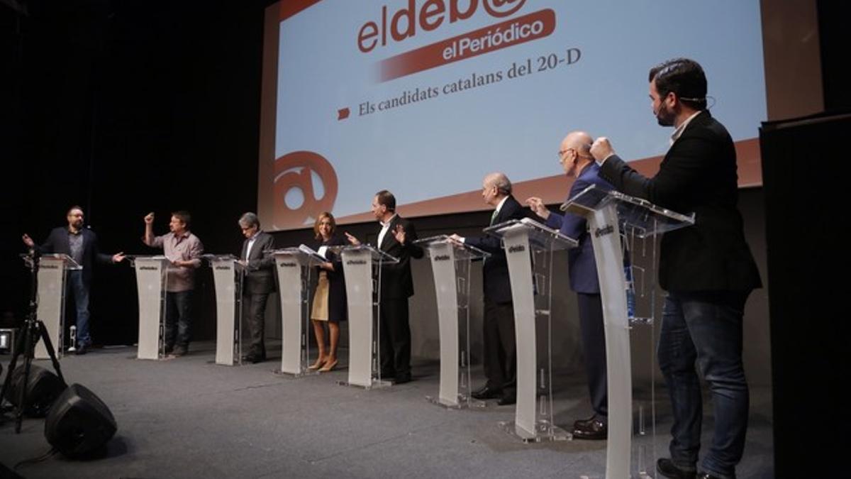 Los candidatos catalanes a las elecciones generales, en el debate de EL PERIÓDICO.