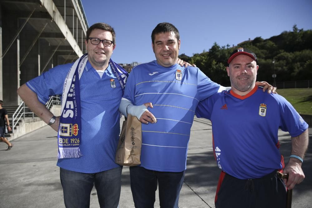 La afición azul no falla a su cita en el Tartiere