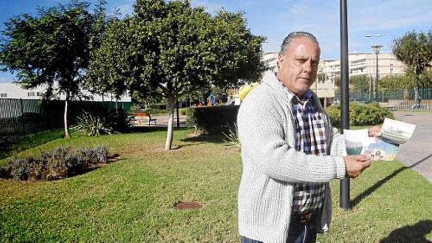 Raimon, jardinero del Levante UD desde hace 25 años