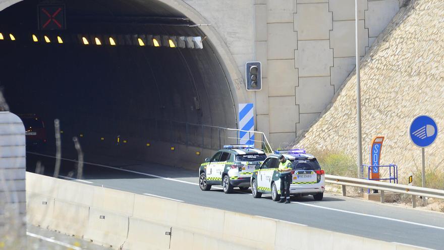 El túnel de la AP-7 en Pilar de la Horadada se reabre en sentido Cartagena el último fin de semana de junio