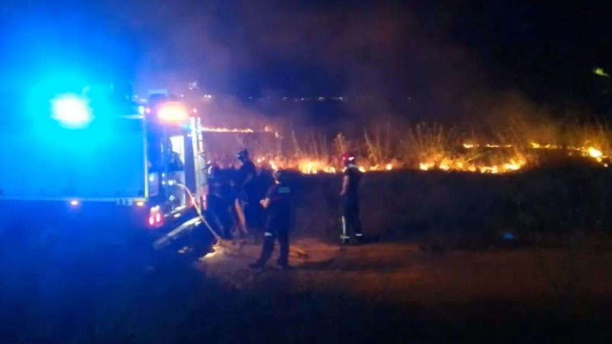 Los Bomberos durante una intervención