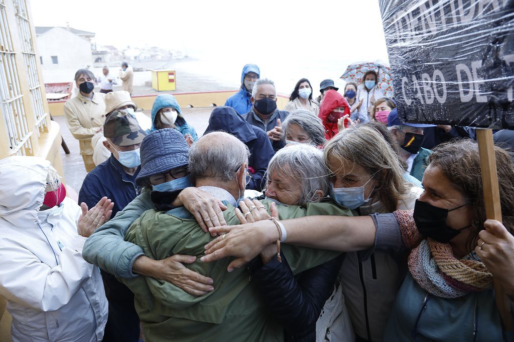 Impiden el desalojo de la vivienda de un jubilado en Cabo de Palos