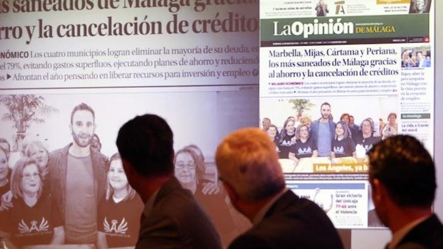 Un momento de la presentación el pasado lunes en el hotel Guadalpín Banús de la edición para Marbella y San Pedro de La Opinión de Málaga.