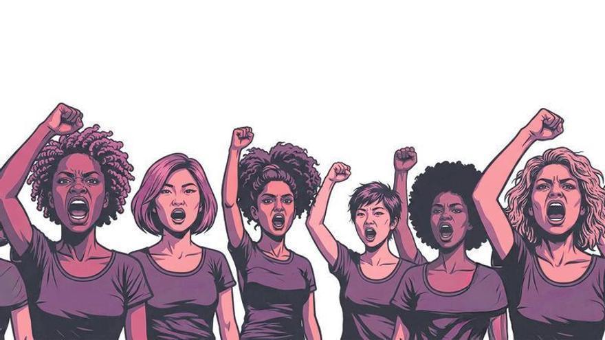 El 8M de Galmés: molta purpurina i poca igualtat