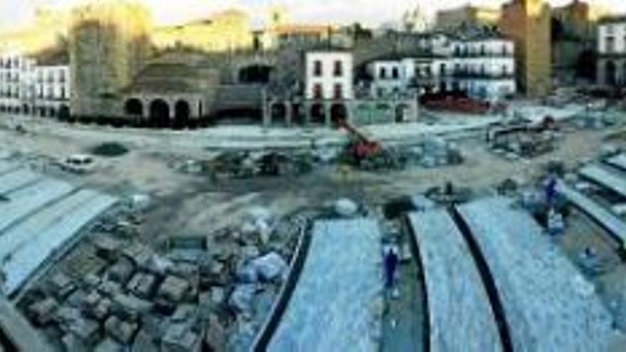 Cuenta atrás para la obra de la plaza Mayor de Cáceres