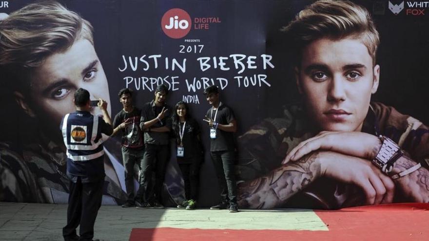 Un total de 1.000 agentes protegerán a Justin Bieber en Bombay