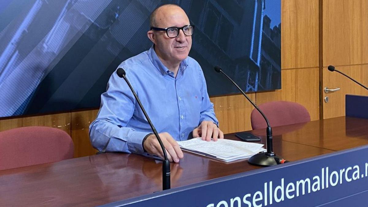 El portavoz del PSIB en el Consell, Andreu Alcover.