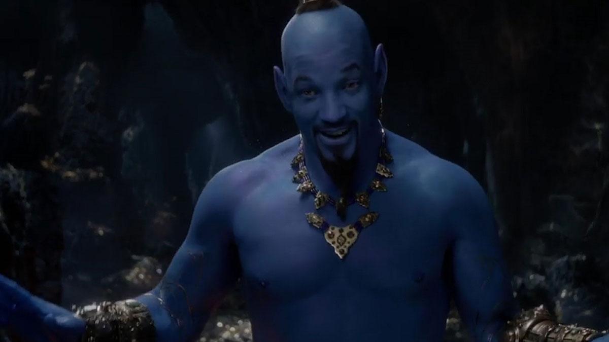 Will Smith se tiñe de azul en el nuevo tráiler de 'Aladdin'