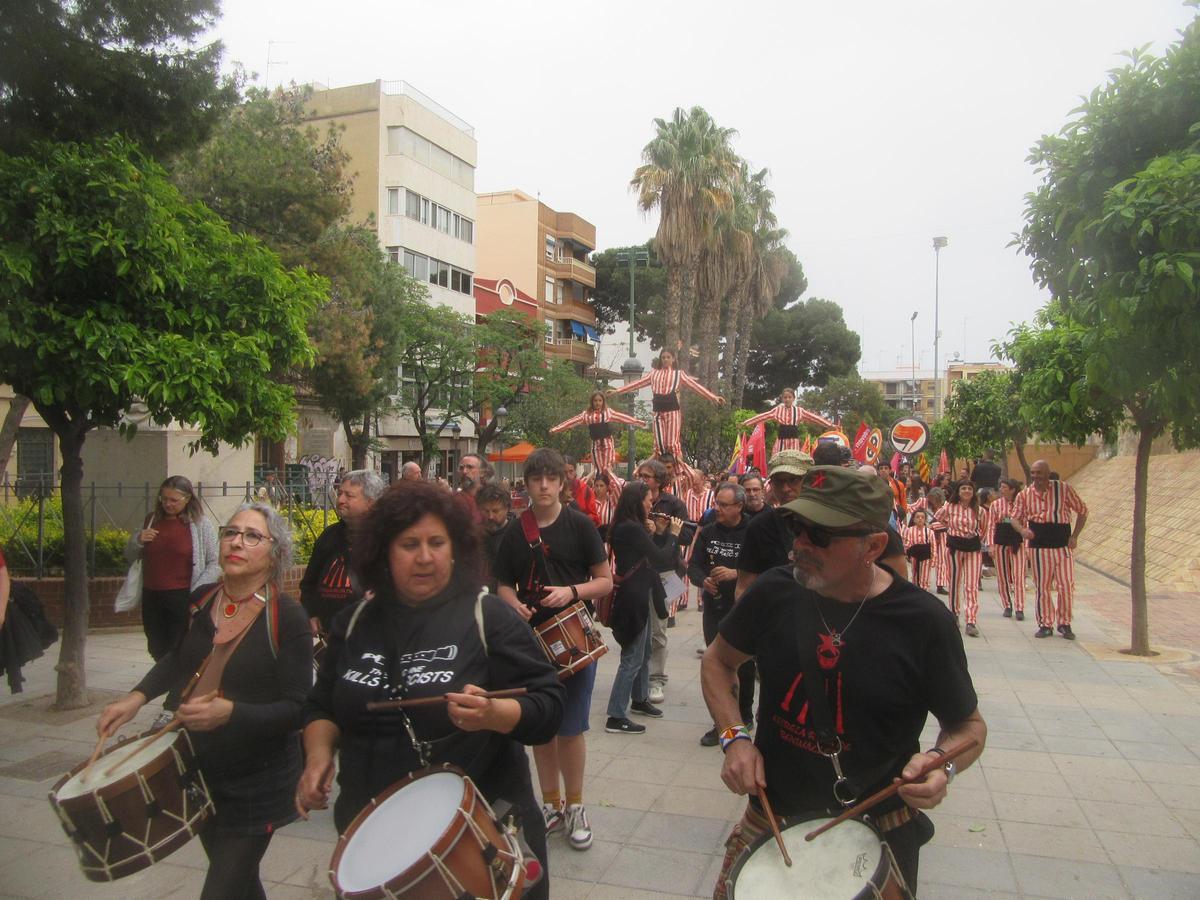 La manifestación a su paso por el paseo de Concepción Arenal.