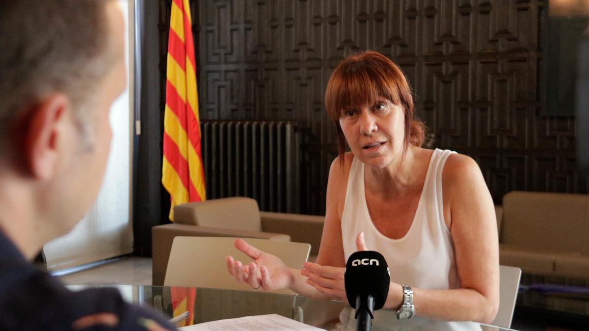 Marta Madrenas durant l'entrevista