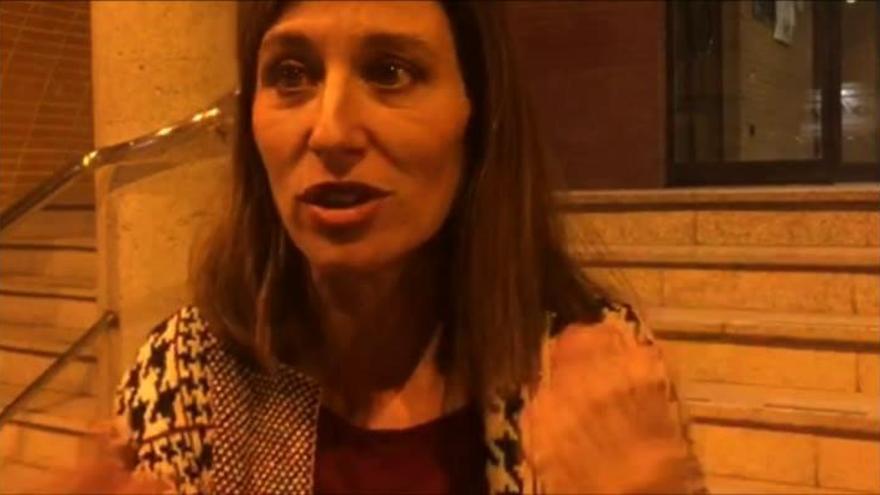 Declaraciones de Mónica Lorente a la salida de la comisaría