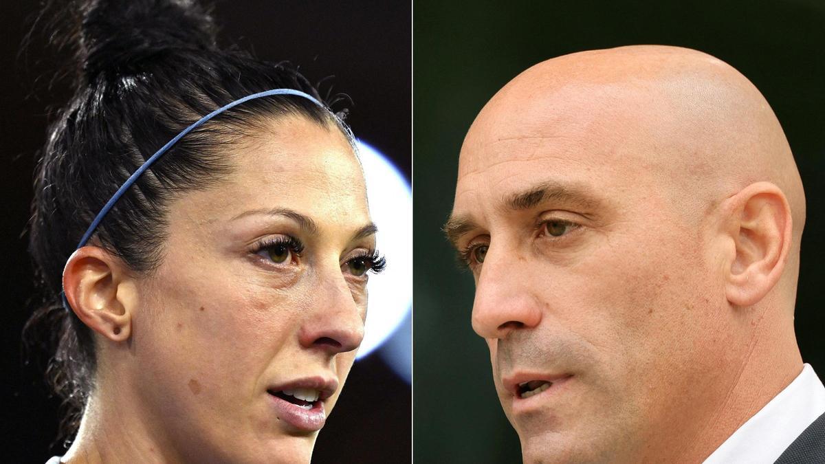 Jennifer Hermoso y Luis Rubiales