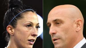Jennifer Hermoso y Luis Rubiales