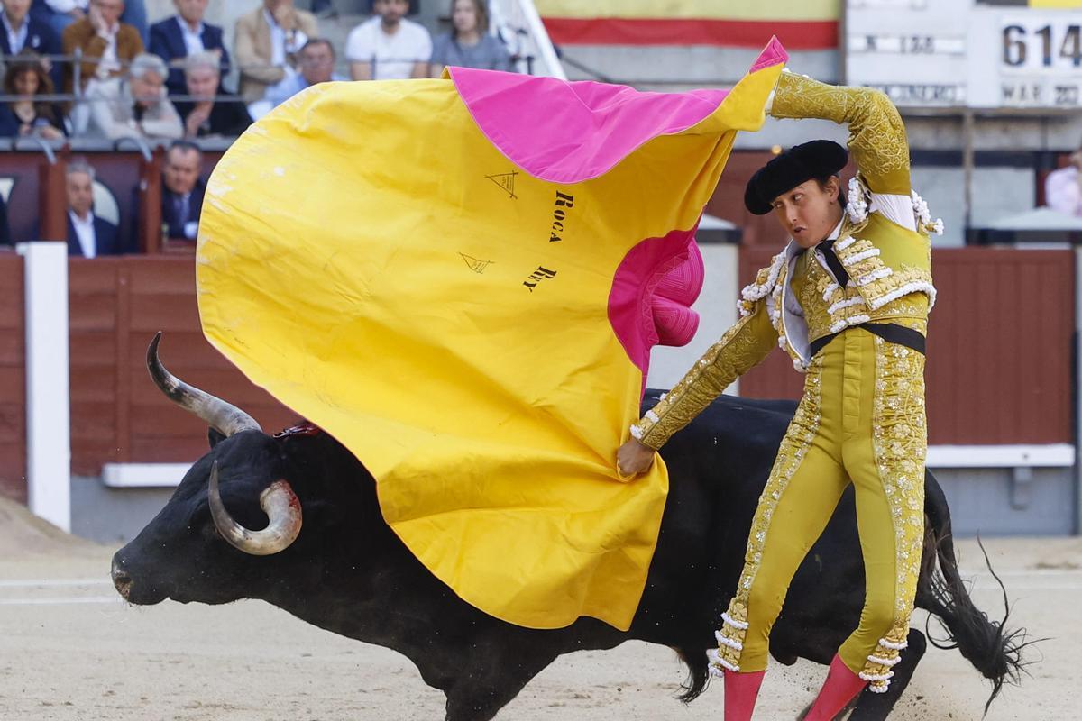 Ropca REy en un momento de su actuación hoy en Las Ventas