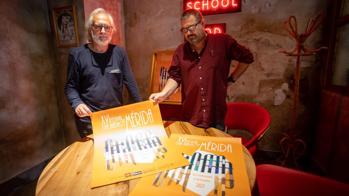 Ángel Briz y Ernesto Mosquera, esta mañana durante la presentación del cartel.