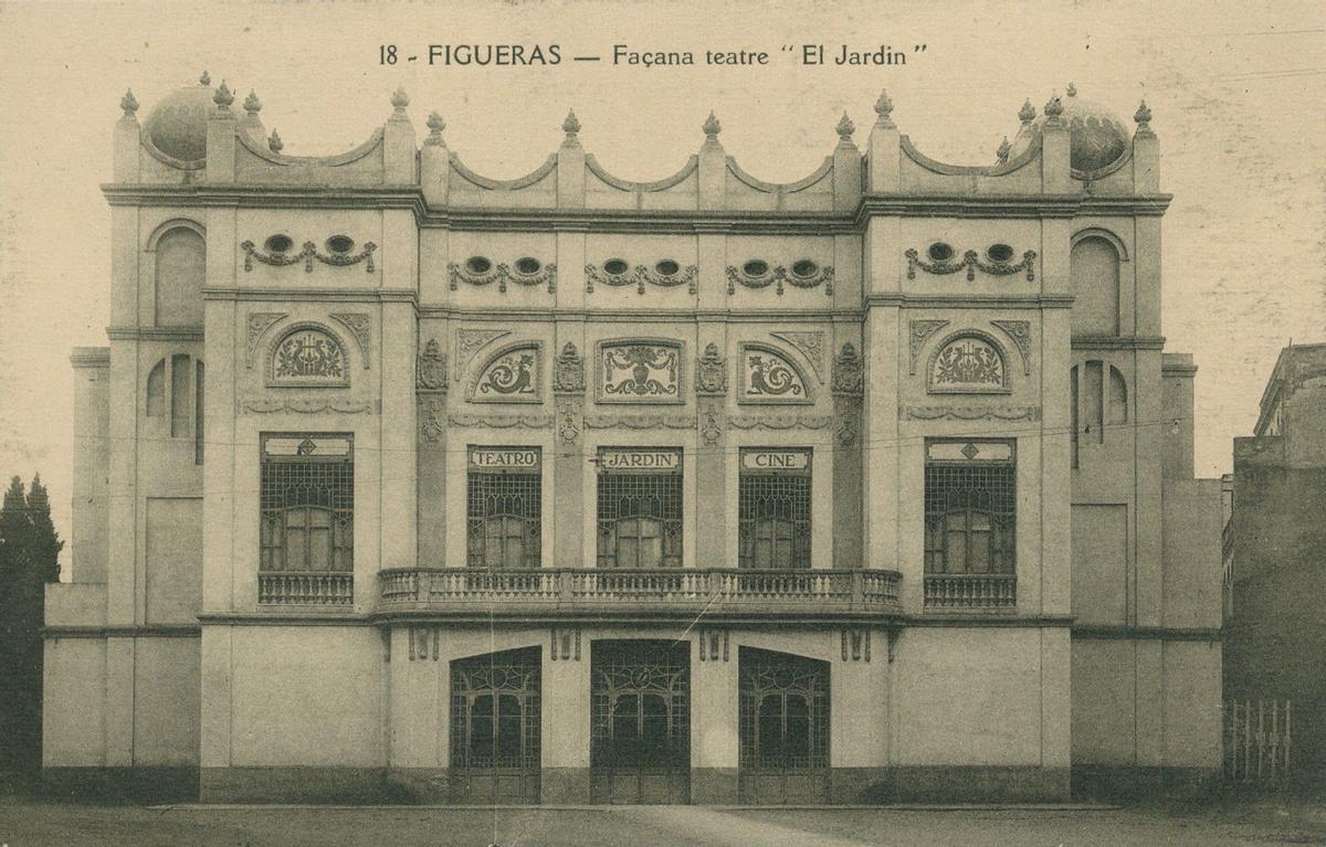 Una imatge antiga del Teatre Municipal El Jardí.