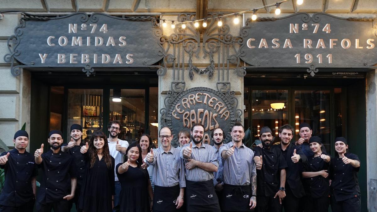 Los trabajadores de Casa Ràfols, del grupo Banco de Boquerones.