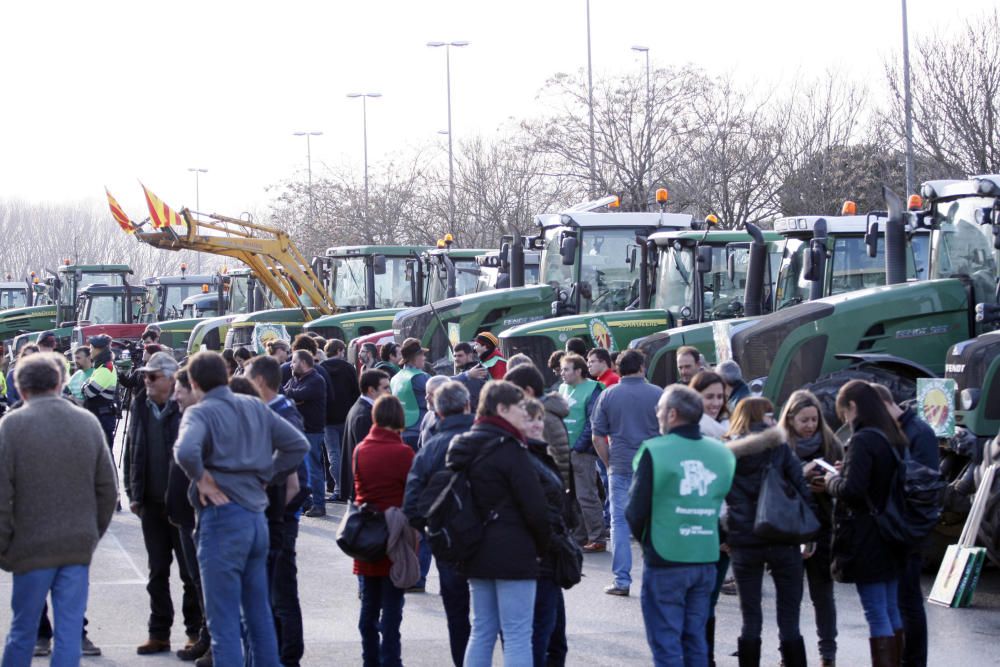 Marxa de tractors a Girona