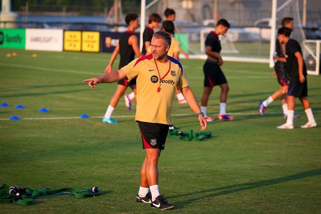 Así ha sido el entrenamiento del Barça en la Base Naval de la Marina de Annapolis para preparar el clásico