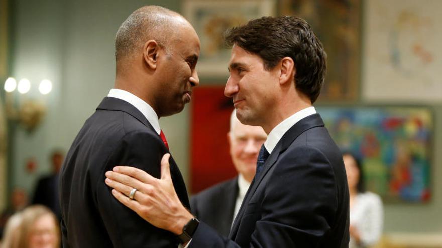 El primer ministro Justin Trudeau felicita a Hussen.