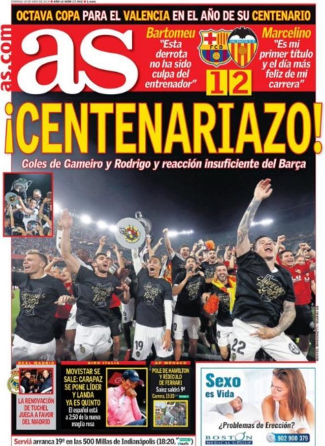 Las portadas de la prensa deportiva este 26 de mayo