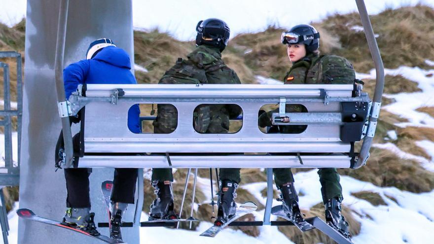 Ejercicios militares de la Princesa Leonor en el Pirineo aragonés