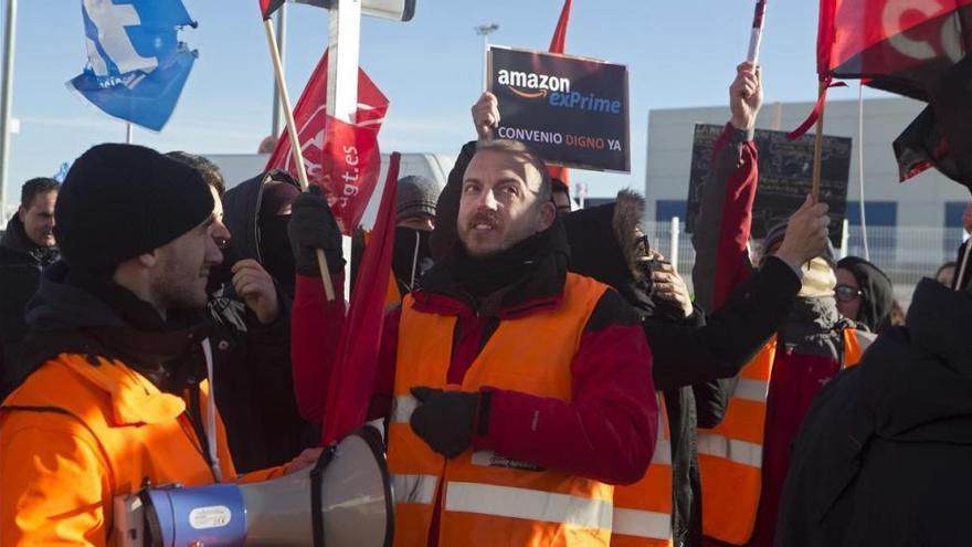 La huelga en Amazon paraliza los pedidos en Madrid