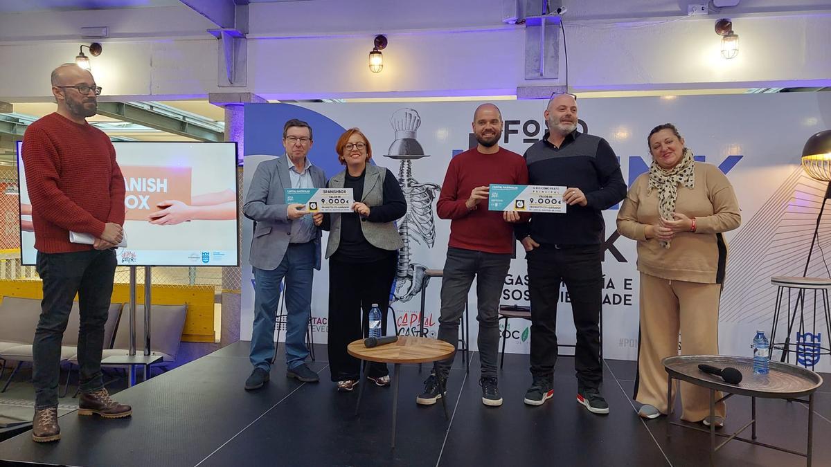 Spanishbox y O río como prato principal, ganadores en el concurso de la aceleradora de iniciativas gastronómicas.