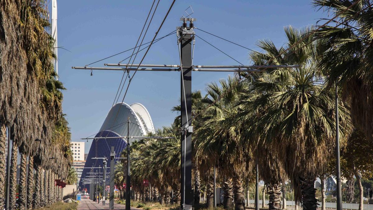 Obras en la infraestructura de la nueva línea Alacant-Natzaret de Metrovalencia.