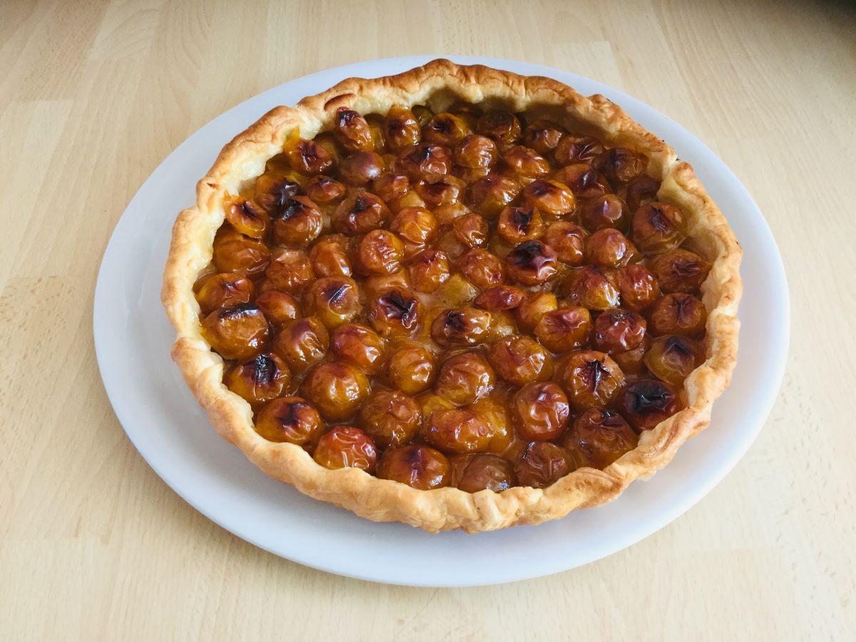 Tarta de mirabeles típica de la región francesa de Lorena.