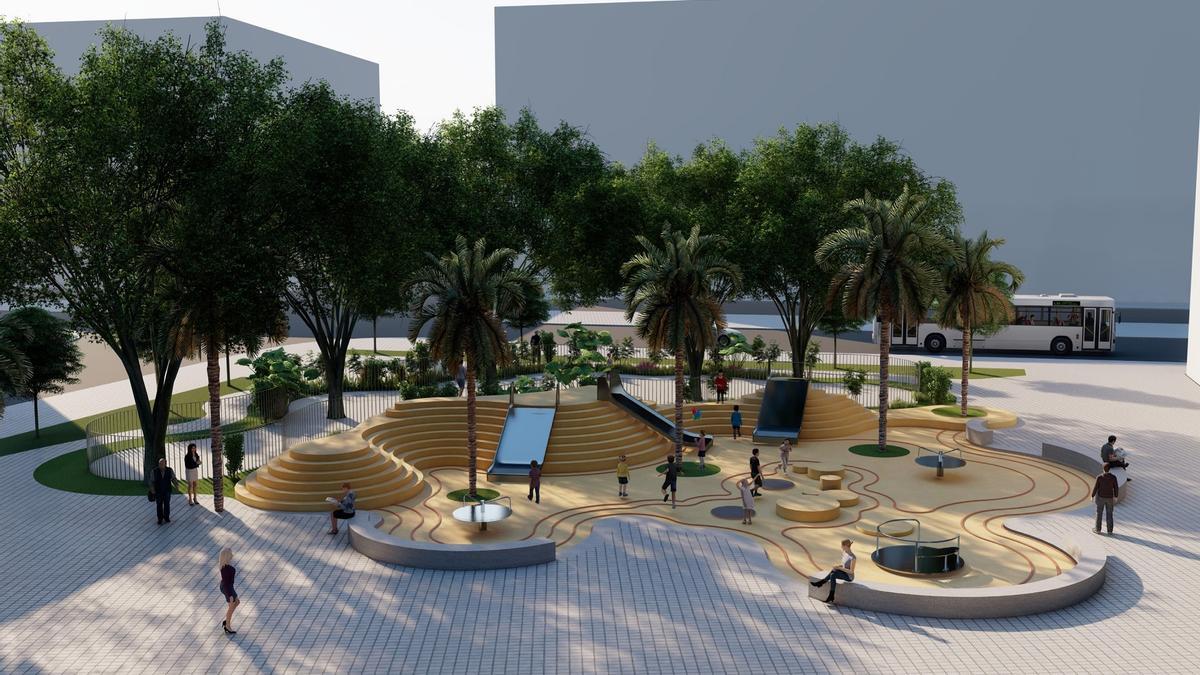 Figuración del nuevo jardín de Rodríguez Cepeda