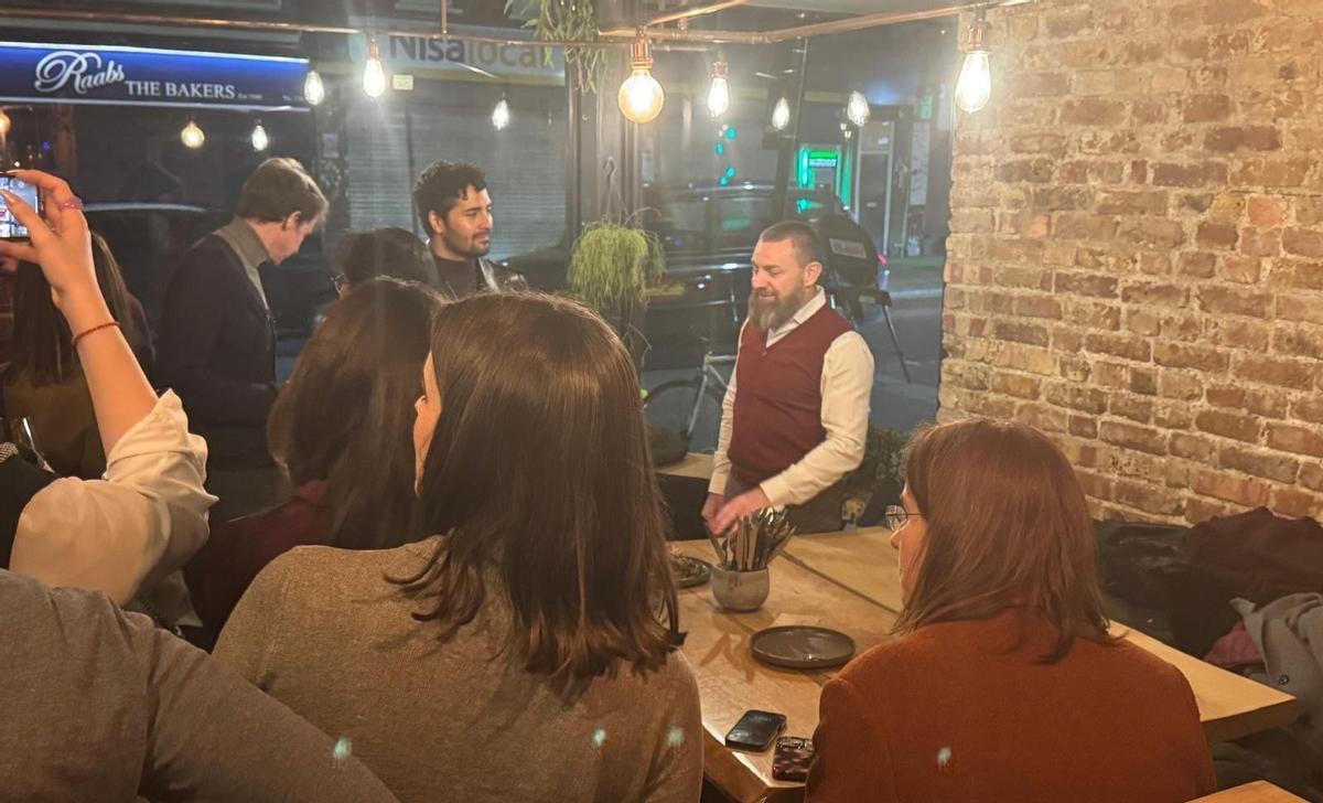 Jaume Mora Pedrós, en una presentación de los productos en Londres